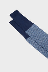 SOCKS ANTEO, 75% COTTON 25% LINEN, LIGHT BLUE.