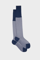 SOCKS ILARIO, 100% COTTON, BLUE WHITE.