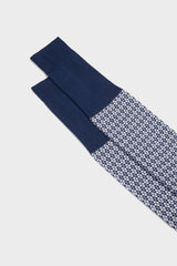 SOCKS ILARIO, 100% COTTON, BLUE WHITE.