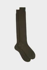 SOCKS RAFFAELLO, 100% COTTON, DARK GREEN.