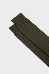 SOCKS RAFFAELLO, 100% COTTON, DARK GREEN.