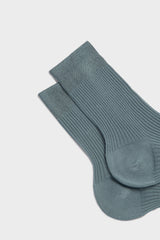 SOCKS SARA, 90% LINEN 10% NYLON, TEAL.