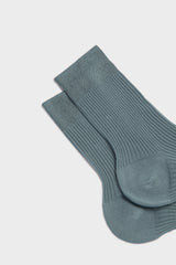 CALZA GAIA, 100% COTONE, TEAL.