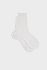 CALZA GAIA, 100% COTONE, WHITE.