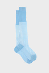 Bresciani Remo socks in mercerised Egyptian cotton, with a delicate sea breeze pattern, sea white color.
