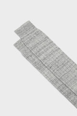 Close-up of the ribbed cuff of Bresciani VALERIO socks, highlighting the high cuff and fine ribbed texture.