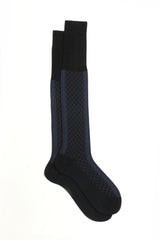 SOCKS MOSAICO, 100% COTTON, BLUE