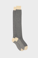 SOCKS EGON.WOOL 75% CASHMERE 25%, BLUE-BUTTER.