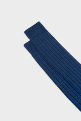 SOCKS LUPO. WOOL BLEND, SOLID COLOR, AVIO MELANGE.