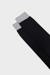 SOCKS ELIA. WOOL 90% NYLON 10%, BLACK-PEARL.