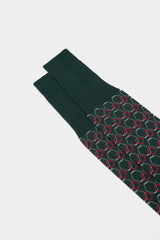 SOCKS IVAN.100% COTTON, GREEN.