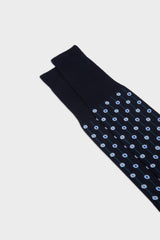 SOCKS PAVONE. 100% COTTON, BLUE.