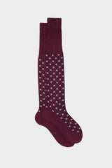 SOCKS PAVONE. 100% COTTON, BORDEAUX.