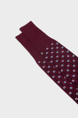 SOCKS PAVONE. 100% COTTON, BORDEAUX.