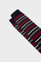 SOCKS TITO. 90% WOOL 10% NYLON, BLUE-GREY-RED-WHITE