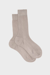 SOCKS BARBARA. WOMEN'S COLLECTION, 100%SILK, PEARL GREY.