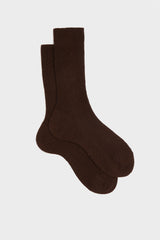 SOCKS MICHELA. WOMEN'S COLLECTION, 90% WOOL 10% NYLON, MOKA.