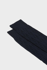 SOCKS BIAGIO WITH BRAID. WOOL 90% POLYAMIDE 10%, BLUE.