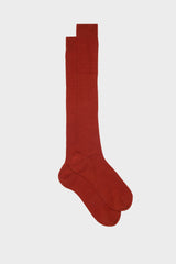 SOCKS ASCANIO. 80% WOOL 20% POLYAMIDE, RUST.