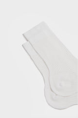 SOCKS SARA, 90% LINEN 10% NYLON, OFF WHITE.