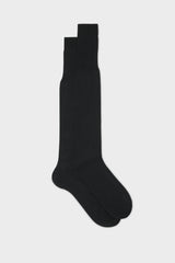 SOCKS MARCO. WOOL BLEND. SOLID COLOR, BLACK