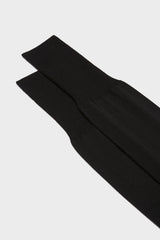 SOCKS MARCO. WOOL BLEND. SOLID COLOR, BLACK