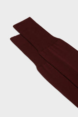 SOCKS MARCO. WOOL BLEND. SOLID COLOR, BURGUNDY