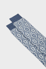 CALZA ASTRUM. MISTO LANA, BLUE.