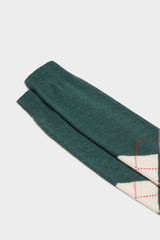 CALZA LAPO, 90% LANA 10% POLIAMMIDE, INTARSIO, FIR GREEN - NEUTRAL - DK BROWN - BLOOD.