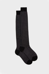 SOCKS ALESSIO, 90%WOOL 10%NYLON, BLACK