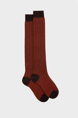 SOCKS ALESSIO, 90%WOOL 10%NYLON, COFFE.