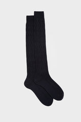 CALZA BIAGIO, 90% LANA 10% NYLON, BLUE.