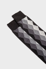 SOCKS CORRADO, 90%WOOL 10%NYLON, BLACK.