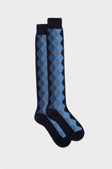 SOCKS CORRADO, 90%WOOL 10%NYLON, BLUE.