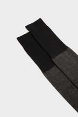 SOCKS DAMIANO, 80%WOOL 20%NYLON, BLACK.