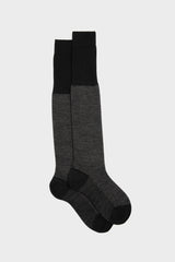 SOCKS DAMIANO, 80%WOOL 20%NYLON, BLACK.