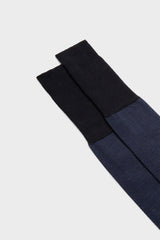 SOCKS DAMIANO, 80%WOOL 20%NYLON, BLU.