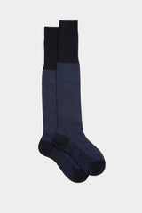 SOCKS DAMIANO, 80%WOOL 20%NYLON, BLU.