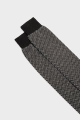 SOCKS DAVIDE, 75%WOOL 25%CASHMERE, BLACK.