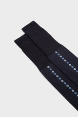 CALZA ELIO, 70%LANA 30%NYLON, BLUE.