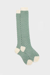 CALZA EMMA, 65% LANA 25% COTONE 10% NYLON, CREAM.