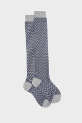 CALZA EMMA, 65% LANA 25% COTONE 10% NYLON, POWDER.