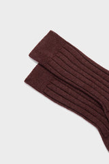CALZA GENNY, 100% CASHMERE, BORDEAUX.