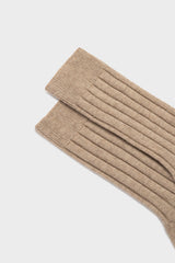 CALZA GENNY, 100% CASHMERE, BROWN.