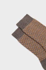 CALZA GIADA, 90% LANA 10% NYLON, BEAVER.