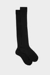 CALZA SILVIA, 90% LANA 10% NYLON, BLACK.