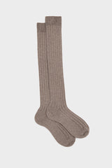 CALZA SILVIA, 90% LANA 10% NYLON, SAND.