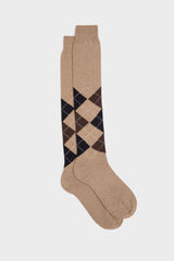 SOCKS LUCA, 100% COTTON, BEIGE.