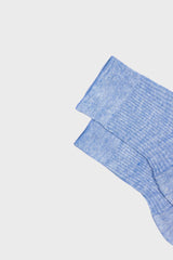 SOCKS GAIA, 100% COTTON, CERULEAN.