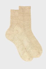 CALZA SARA, 90% LINO 10% NYLON, ROPE.